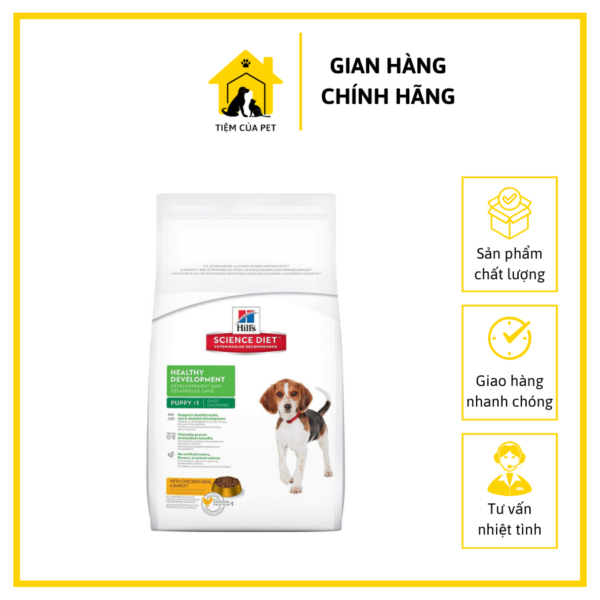 Thức ăn cho chó Hill’s Science Diet Puppy Healthy Development with Chicken Meal & Barley Recipe